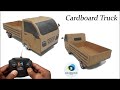 Cardboard Mini Truck | How to Make A Mini Truck with Cardboard | Homemade Truck RC