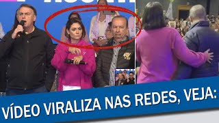 Bomba Governador Pa Mão Em Michelle Bolsonaro Durante Convenção  Jorginho Mello