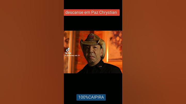 LUTO, Morre Chrystian, Que Deus Te Receba De braços abertos - 100%CAIPIRA