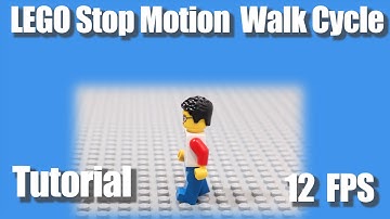 LEGO Stop Motion Walk Cycle Tutorial, 12 Frames Per Second.