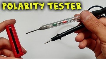how to make a polarity tester negative finder positive