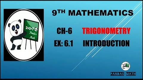 Samacheer 9th Std Maths|| CH-6|| TRIGONOMETRY || EX:6.1|| BASIC RATIOS|| (T.N)2020|| In Tamil