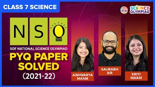 Class 7 NSO Sample Paper | SOF National Science Olympiad Previous Year Question Paper Solved 2021-22