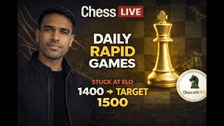 H4R 🔥 Day 55  RAPID| 1400 ELO STUCK 😤 → PUSH TO 1500 🚀 | Live Chess Climb ♟️ | Chess with BPS