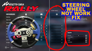 ASSETTO CORSA RALLY STEERING WHEEL NOT Working FIX