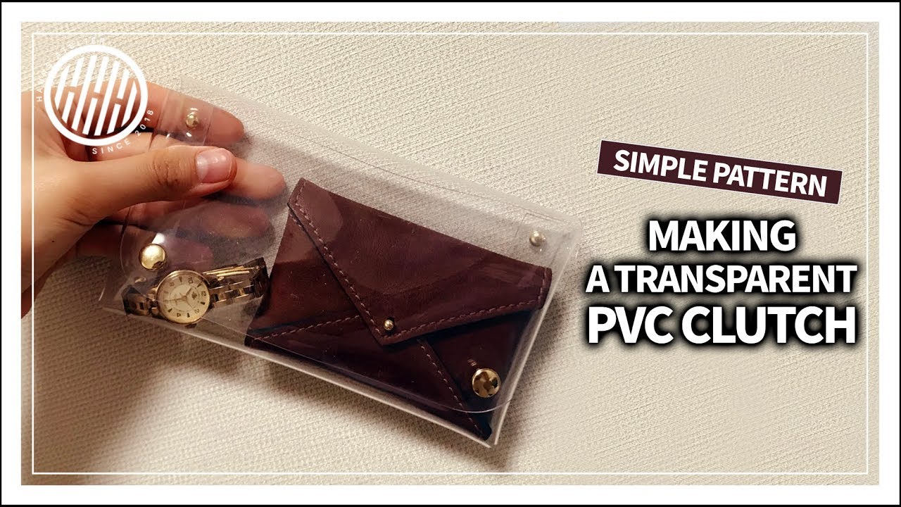 DIY] Making a transparent pouch / PVC pouch / Easy 