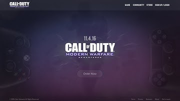 Web Design Speed Art - Modern Warfare Remastered