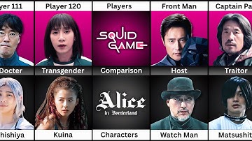Squid Game Players vs Alice In Borderland Characters - Comparison