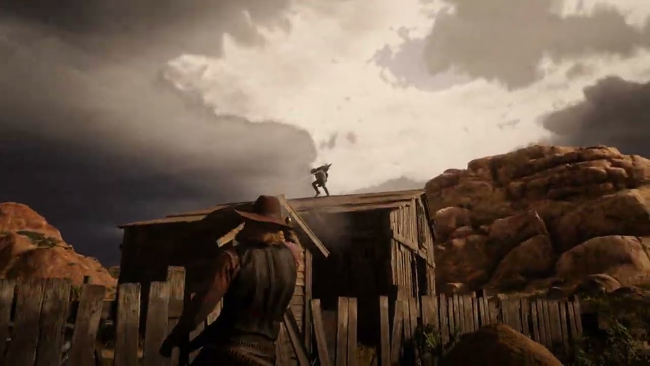 Arthur Morgan Raiding New Austin - RDR2 Fight Scene