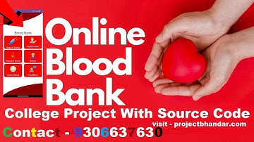 online blood bank project in Android java with Source Code