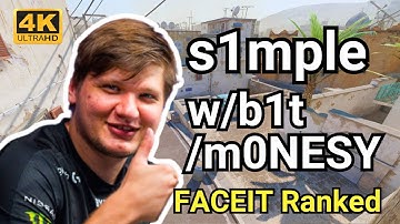 【4K】s1mple w/m0NESY/b1t VOICE COMMS (Dust2) | FACEIT Ranked | Aug 25, 2024 #cs2 #pov