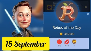 15 September X Empire Rebus of the Day Code | Rebus of the day Musk Empire | X Empire