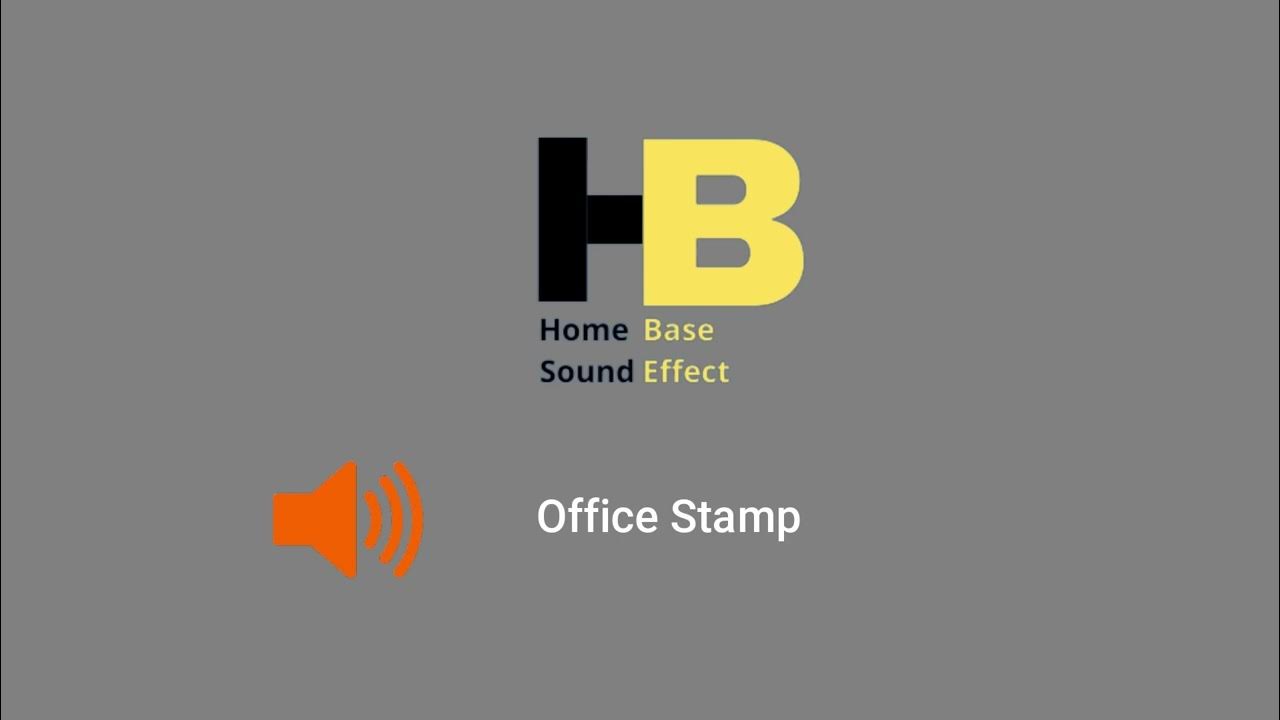 Office Stamp Sound Effect (free) YouTube
