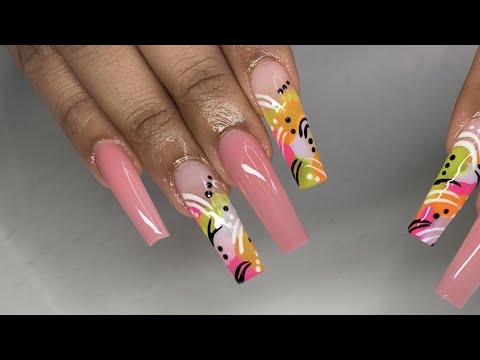 90s Iridescent Babe Long Almond Beige Everyday Press On Nails – RainyRoses