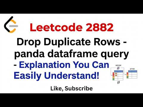 Leetcode 2882  Drop Duplicate Rows  - panda dataframe query