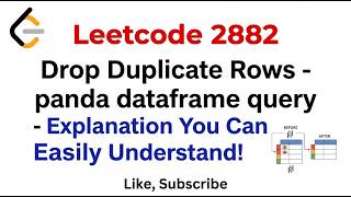 Leetcode 2882  Drop Duplicate Rows  - panda dataframe query