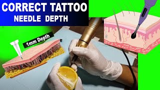 Tattoo Needle Depth  || Hindi  ||