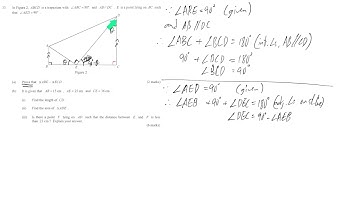 HKDSE Maths Paper 1 2018 - #13a Geometry Similar Triangle
