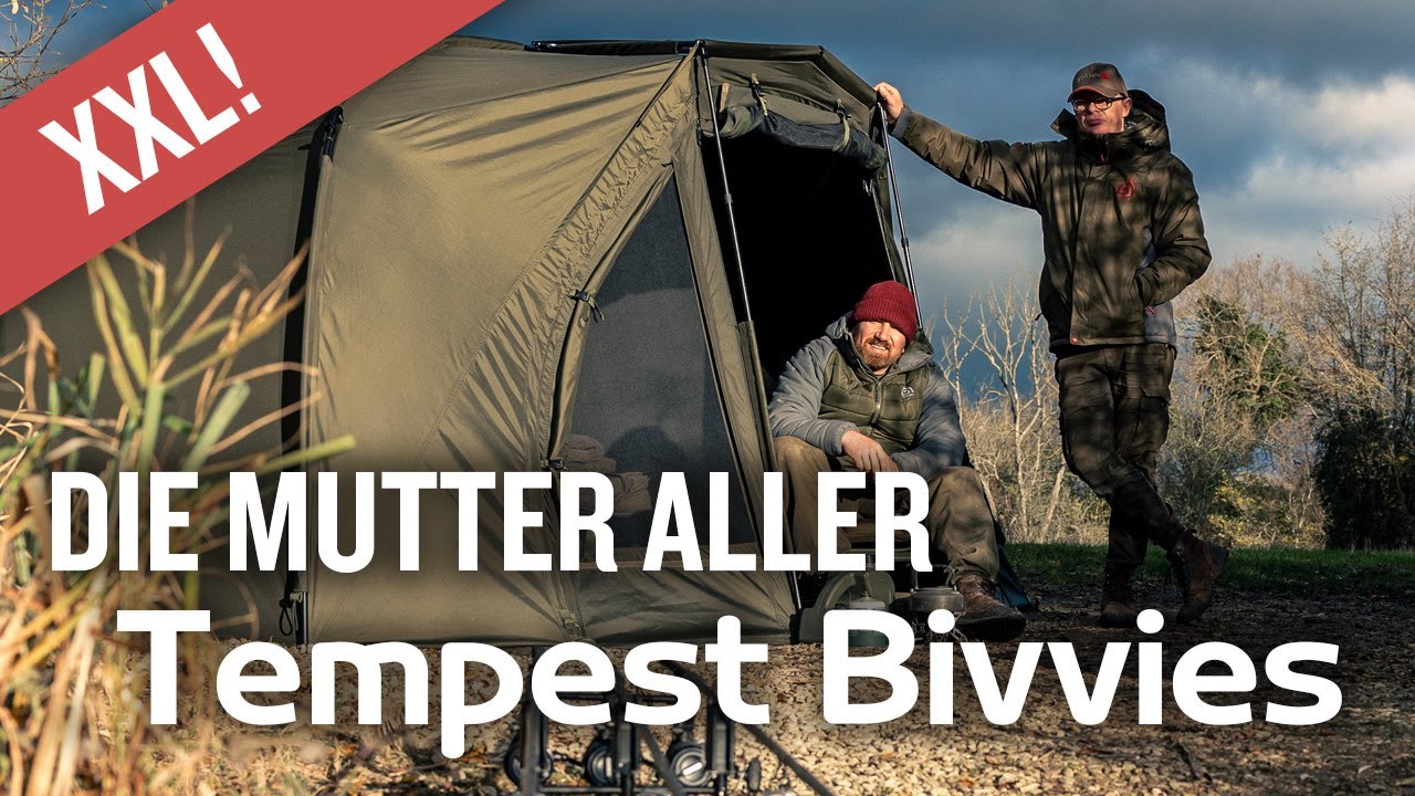 Das größte seiner Art! Tempest Bivvy 200 mit Aquatexx EV Zeltmaterial 👉 25.000 mm Wassersäule!