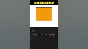 Center div using margin inline CSS #cssshorts #csstricks