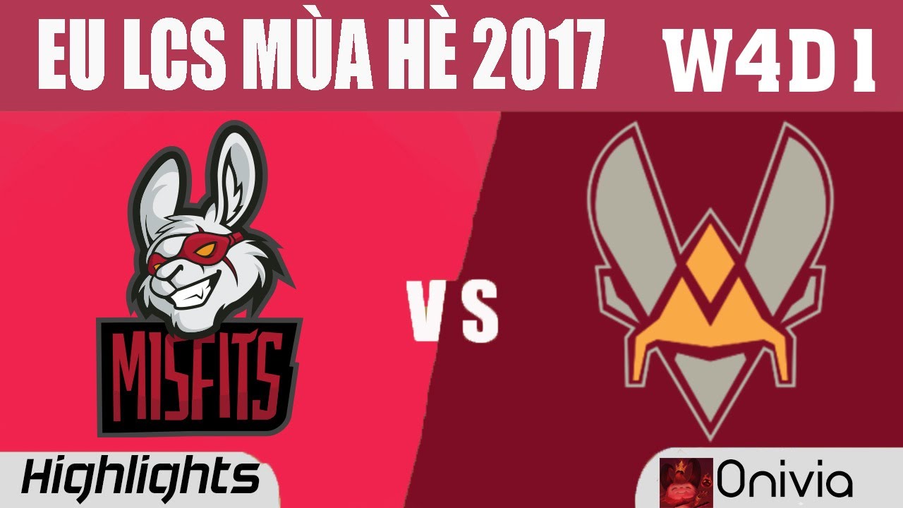MSF vs VIT Highlights Game 1 EU LCS SUMMER 2017 Misfits vs Vitality  W4D1