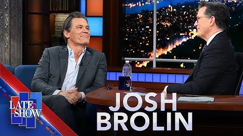 “You’re My Favorite Uncool Guy” - Josh Brolin’s Love For Stephen Colbert Knows No Limit