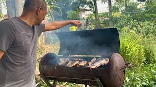 MAKING SMOKE FISH | BACKDAM FISH #smoke #fish #fyp 