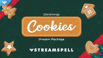 StreamSpell │ Christmas Cookies Stream Package │ Twitch Overlays for OBS Studio, Streamlabs