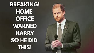 HOME OFFICE WARNED HARRY...ANOTHER APPEAL? #princeharry #news #security
