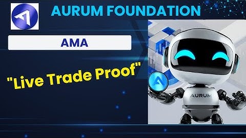 "Proof: AURUM Foundation AI Bot Trading Live on Exchange! 🚀🤖"