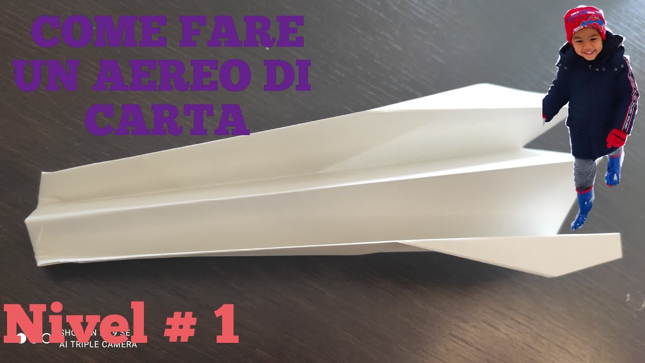 come fare un aereo di carta