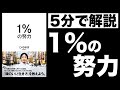 『1%の努力』 / ひろゆき 【本 要約】