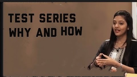 Why test series is important for UPSC by srushti Jayant Deshmukh IAS academy.