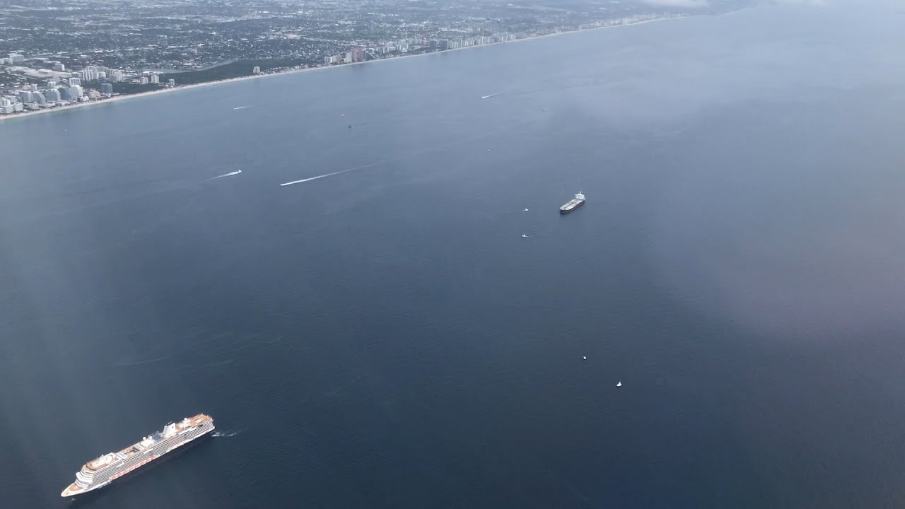 Flight from Fort Lauderdale, FL to Charlotte, NC. There is a cruise