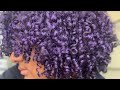 Trying AVEN Curl Care Purple Hair Paint On My Fine Type 3 Curls!