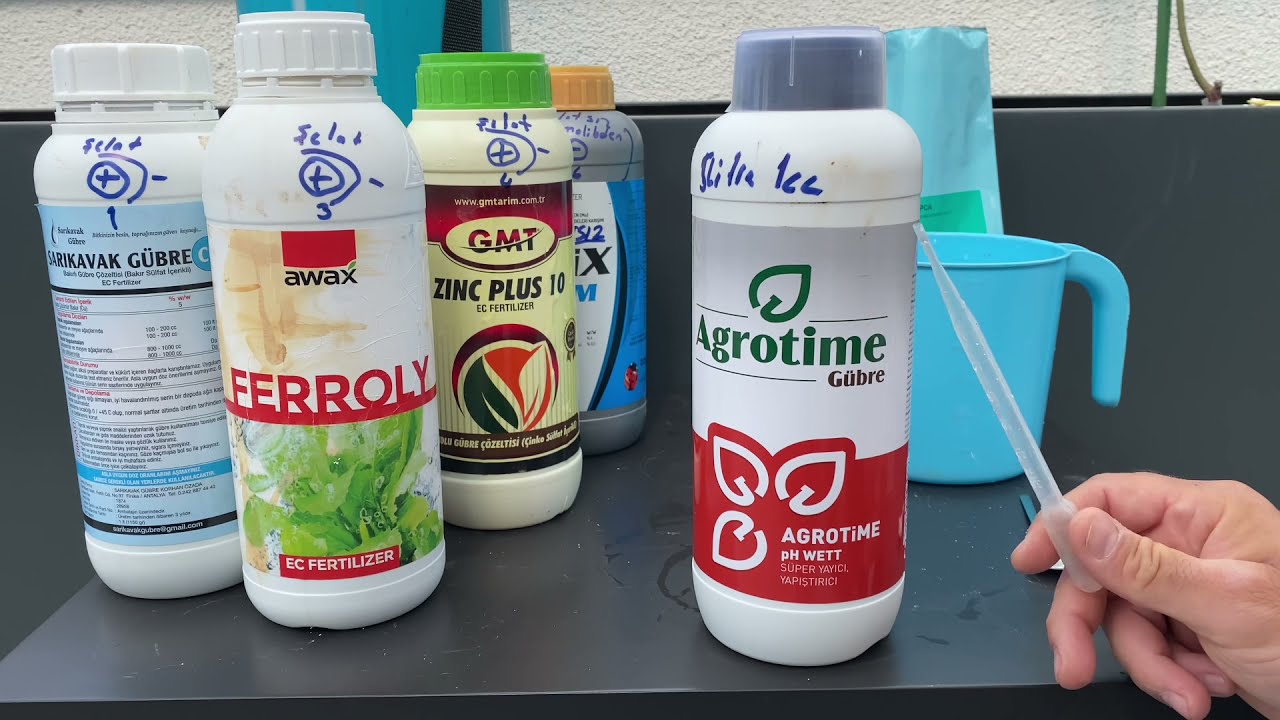 Yaprak gübresi hazırlama rehberi şelatlı