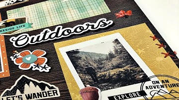 Scrapbook Process Video: Camping Gallery Wall