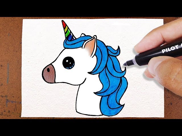 COMO DESENHAR UM UNICÓRNIO - HOW TO DRAW A UNICORN - CÓMO DIBUJAR