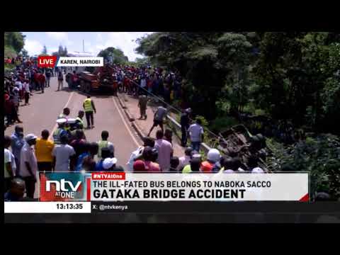 Several people feared dead in a road accident at Gataka bridge, along Ongata Rongai, Karen road