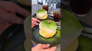 もちもちすぎる抹茶大福パンケーキ🥞🍵安いのだと600円から食べれるコスパ最高のパンケーキ屋さん！ #福岡グルメ