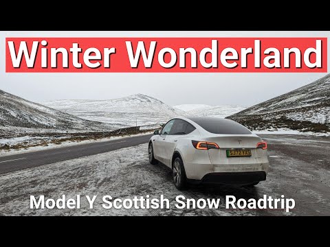 Tesla Model Y Snow trip from Sea to Ski 