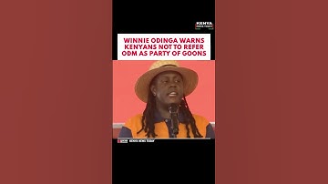 WINNIE ODINGA WAARSCHUWT KENIEREN OM ODM NIET TE VERWIJZEN ALS PARTIJ VAN GOONS #railao #kenyanew...