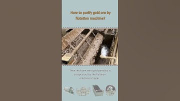 How to purify gold ore through flotation machine?