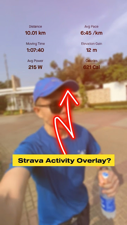 HOW TO EASILY ADD STRAVA RUNNING 🏃‍♂️ACTIVITY AS AN OVERLAY TO YOUR VIDEO? #strava #shorts #capcut