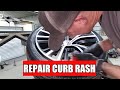 Wheel Repair - How To Repair Curb Rash / Road Rash - The right way