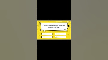 What is the extension for a Java source code file? | Great Mind Official