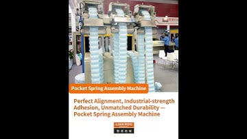 Advance Pocket Spring Assembly Machine | Pocket Spring Production Line | Gluing Machine #industry