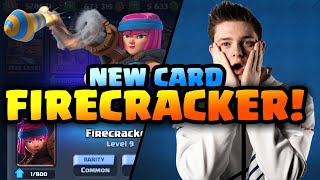 NEW CLASH ROYALE CARD: FIRECRACKER GAMEPLAY! - Clash Royale