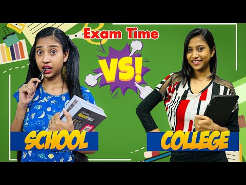 Exam Time 📚School Days☺️Vs College Days 😭 || #funny #bengalicomedy #exam #bongposto #school