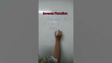 Finding Inverse Functions: Step-by-Step Example with f(x) = 2x - 1. #shorts